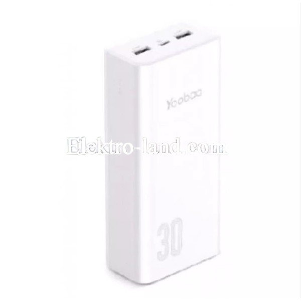 Повербанк Power Bank  30000 mAh Yoobao C-30 white белый 
